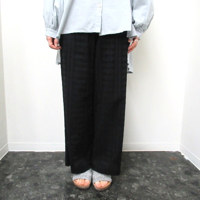 amherst  レース イージーパンツ /BK3 【日本製】